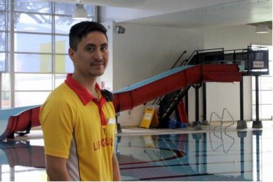 Afghan lifesaver getting SportsReady at the Oasis